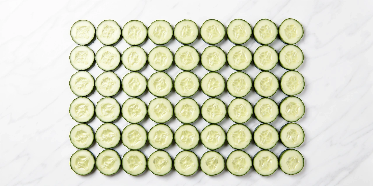 Organische Zutaten in geometrischer Anordnung